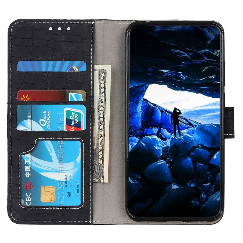 Custodia in pelle Google Pixel 7A Potere Del Coccodrillo