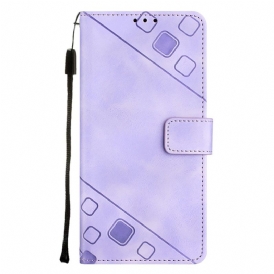 Custodia in pelle Google Pixel 7A Strappy Stile Anni '70