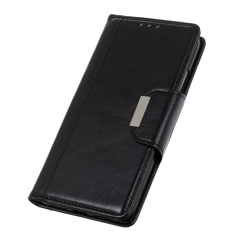 Folio Cover Google Pixel 7A Chiusura Elegance In Ecopelle
