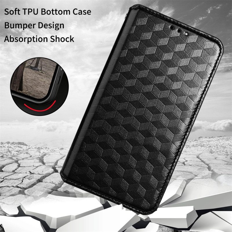Folio Cover Google Pixel 7A Custodia in pelle Modello 3d