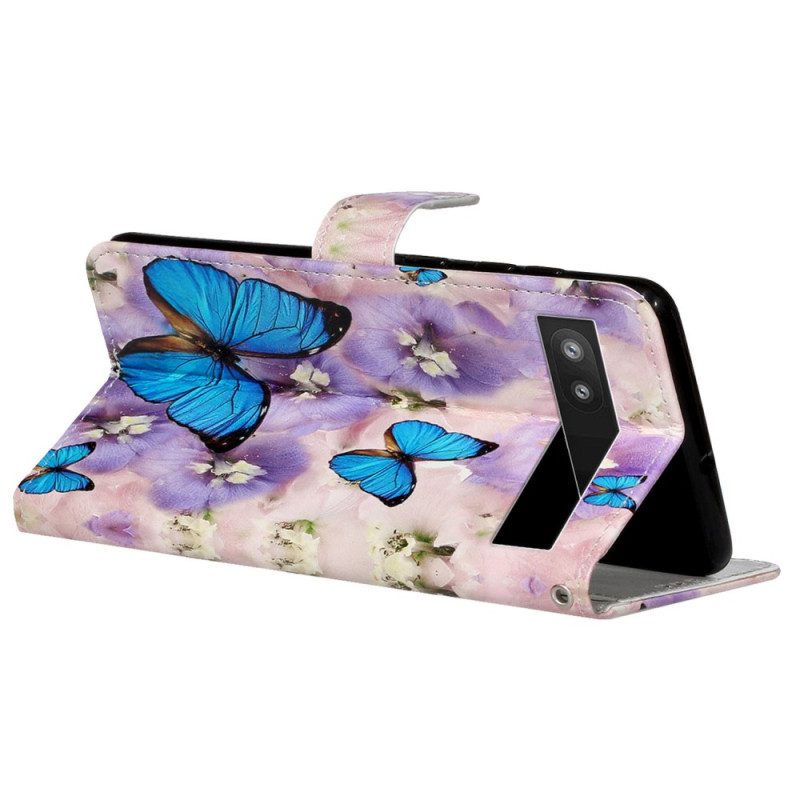 Folio Cover Google Pixel 7A Farfalle Perizoma Colorate