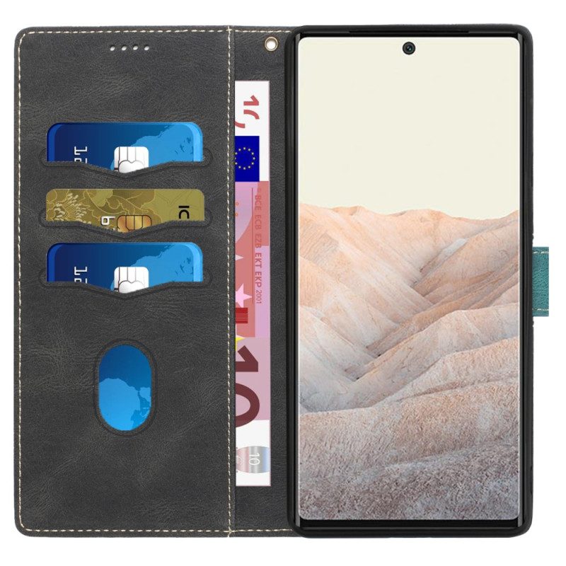 Folio Cover Google Pixel 7A Fregio E Cinturino
