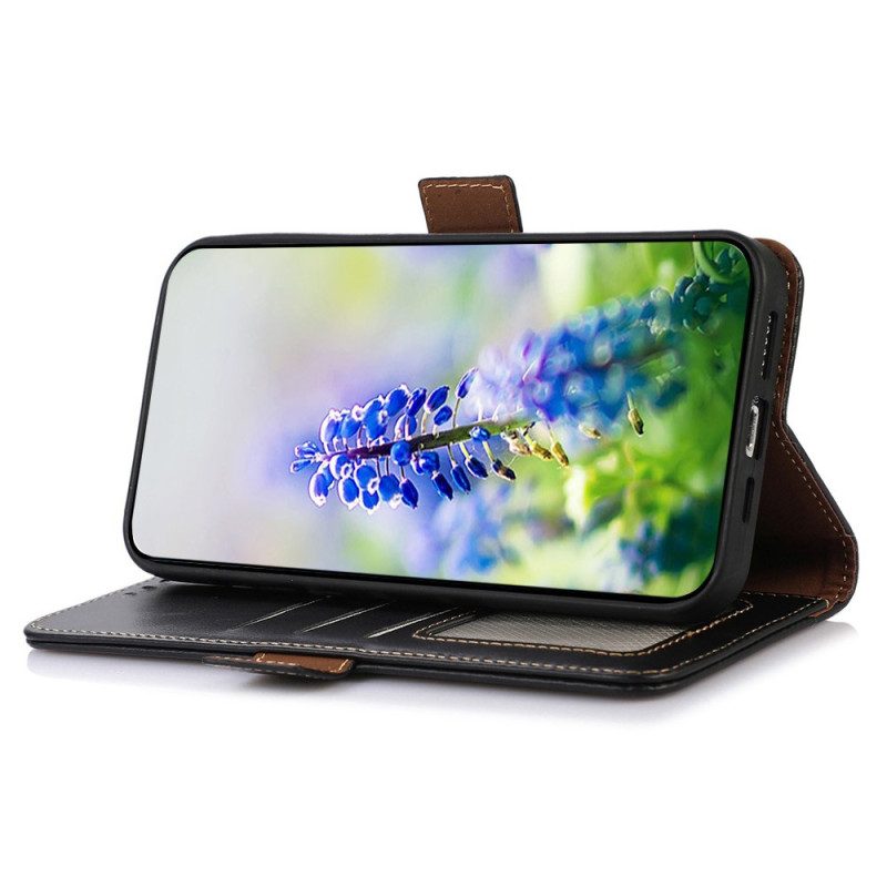 Folio Cover Google Pixel 7A Funzione Rfid In Vera Pelle