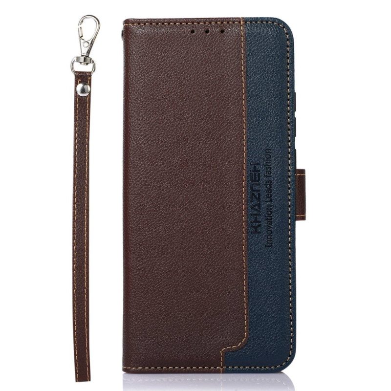 Folio Cover Google Pixel 7A Lychee Style Rfid Khazneh