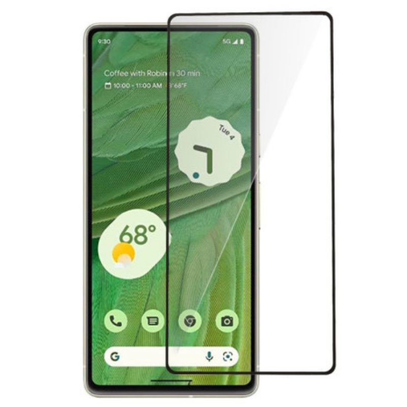 Proteggi Schermo In Vetro Temperato Per Google Pixel 7A Contorni Neri