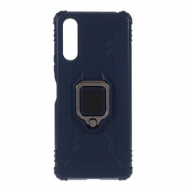 Cover Sony Xperia 10 II Anello E Fibra Di Carbonio