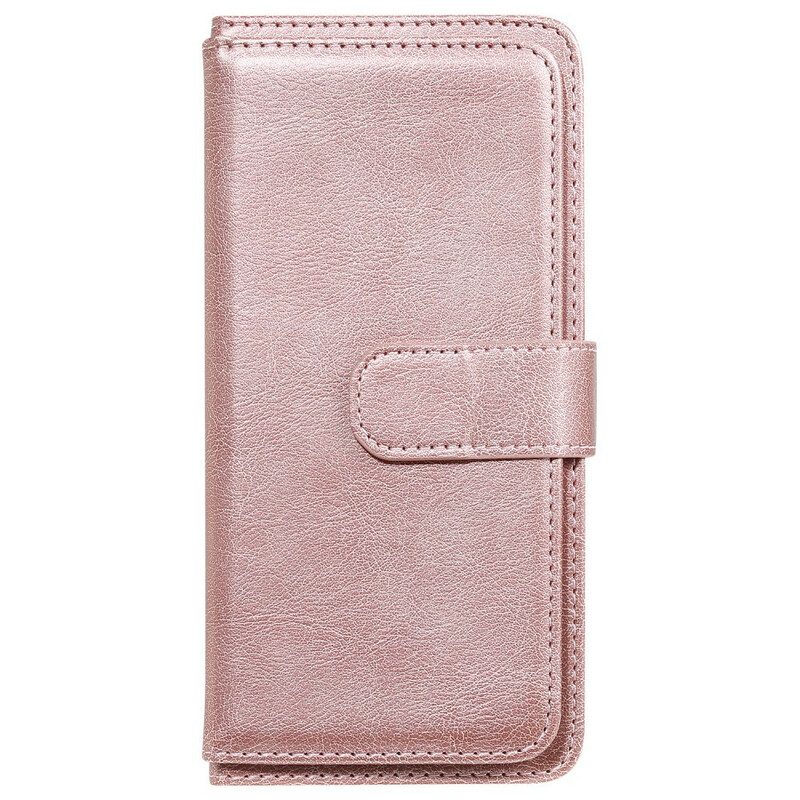Custodia in pelle Sony Xperia 10 II Portacarte Multifunzione Da 10 Carte
