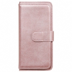 Custodia in pelle Sony Xperia 10 II Portacarte Multifunzione Da 10 Carte