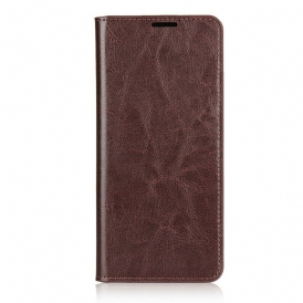Folio Cover Sony Xperia 10 II Custodia in pelle Pelle Vera